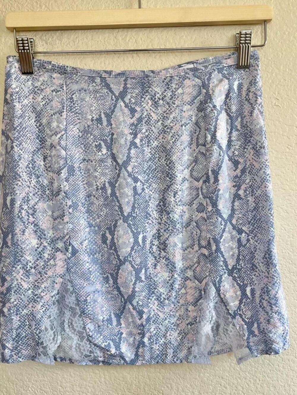 Lace printed spring and summer skirt